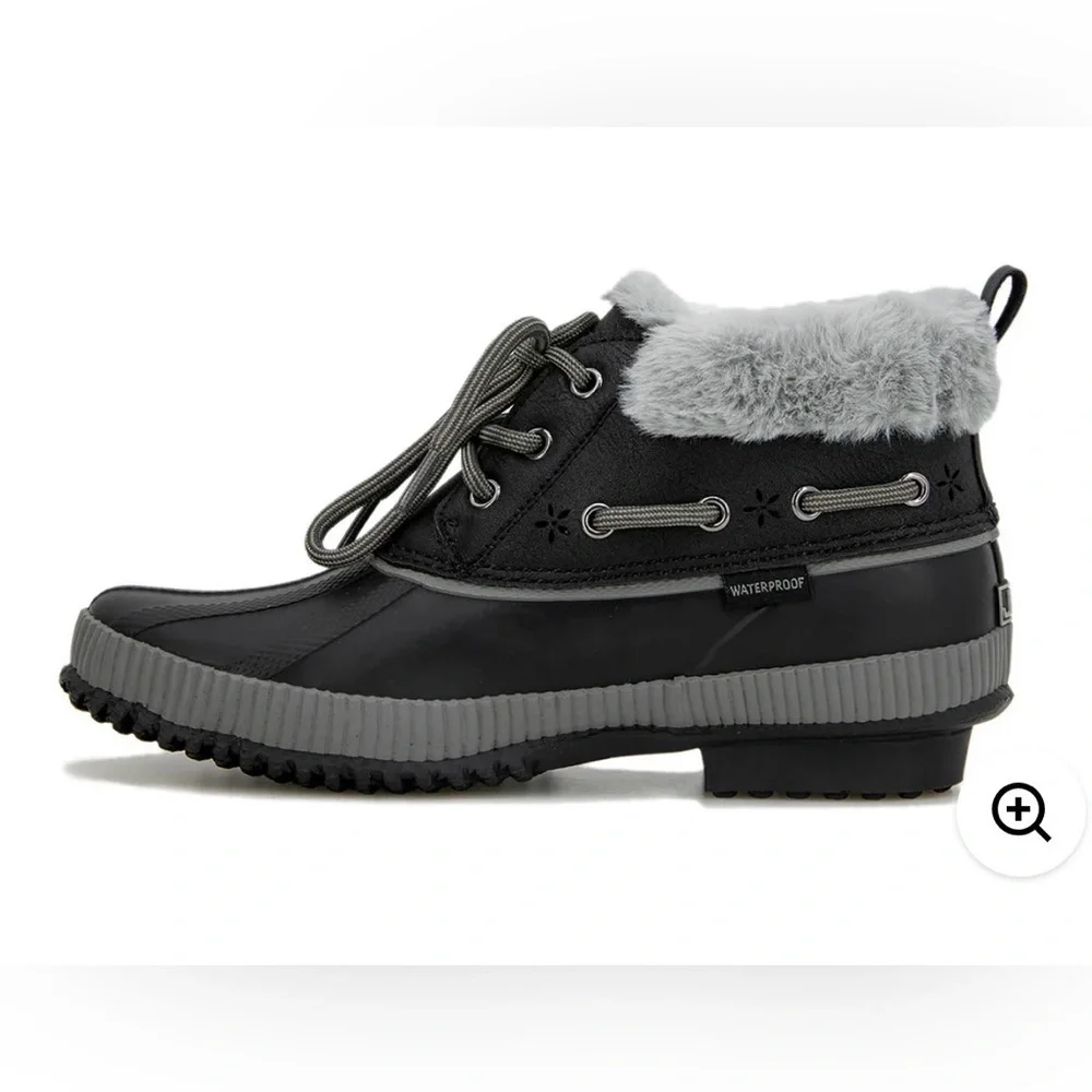 JSport By Jambu Women's Mary Rain Boot S1MRY01, Black Synthetic,